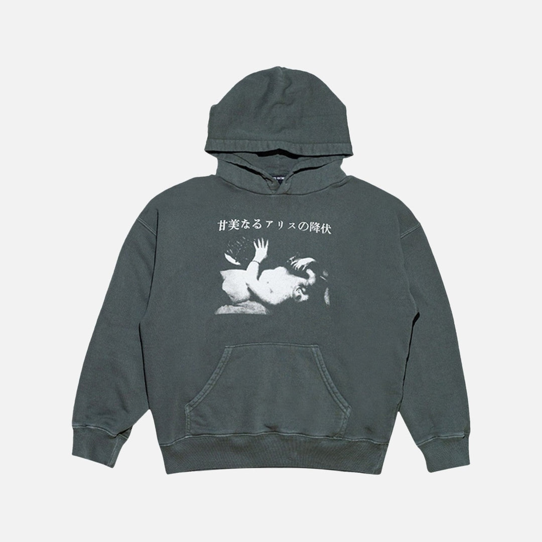 Enfants Riches Déprimés Sweet Surrender Of Alice Hoodie Faded Green - front
