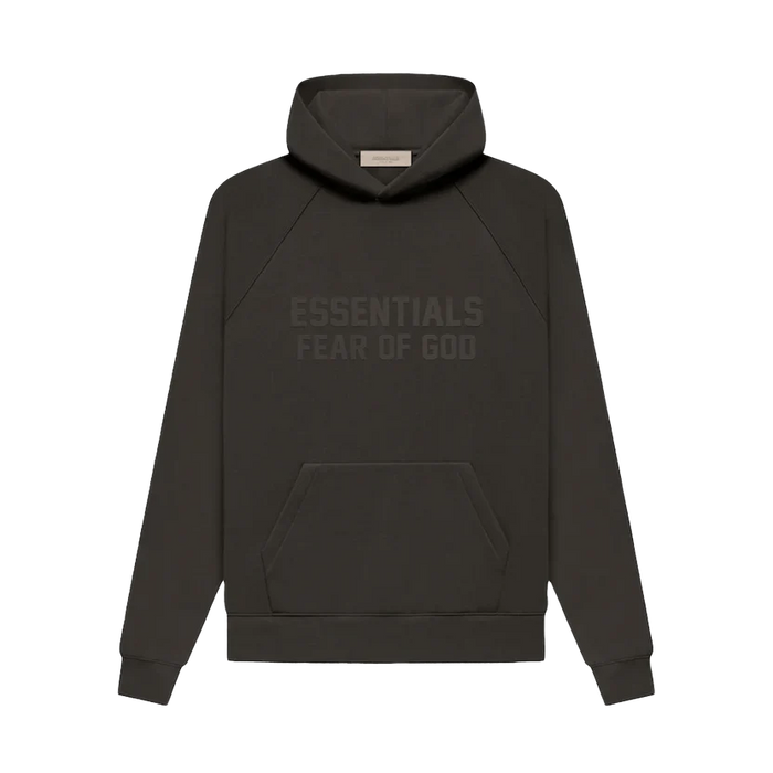 Fear of God ESSENTIALS - Black / Stretch Limo Core Collection Hoodie ...