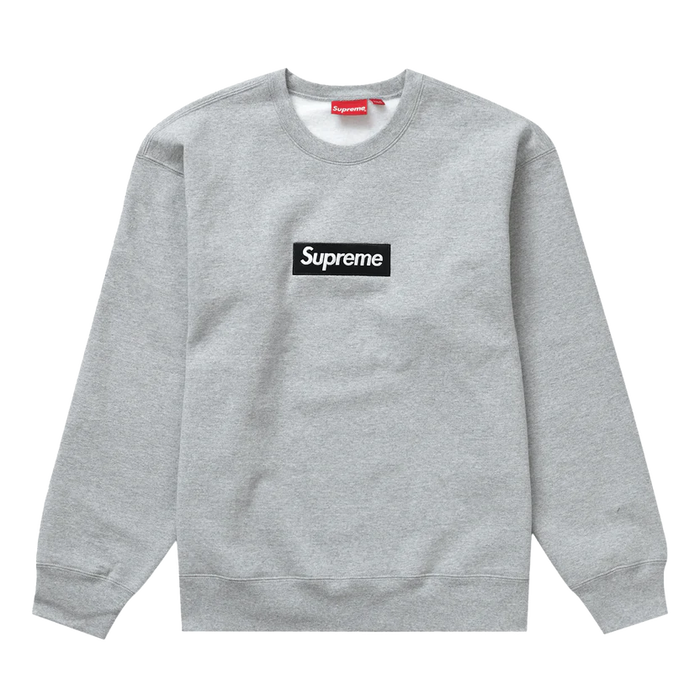 Supreme Box Logo Crewneck 'Heather Grey' (FW22)