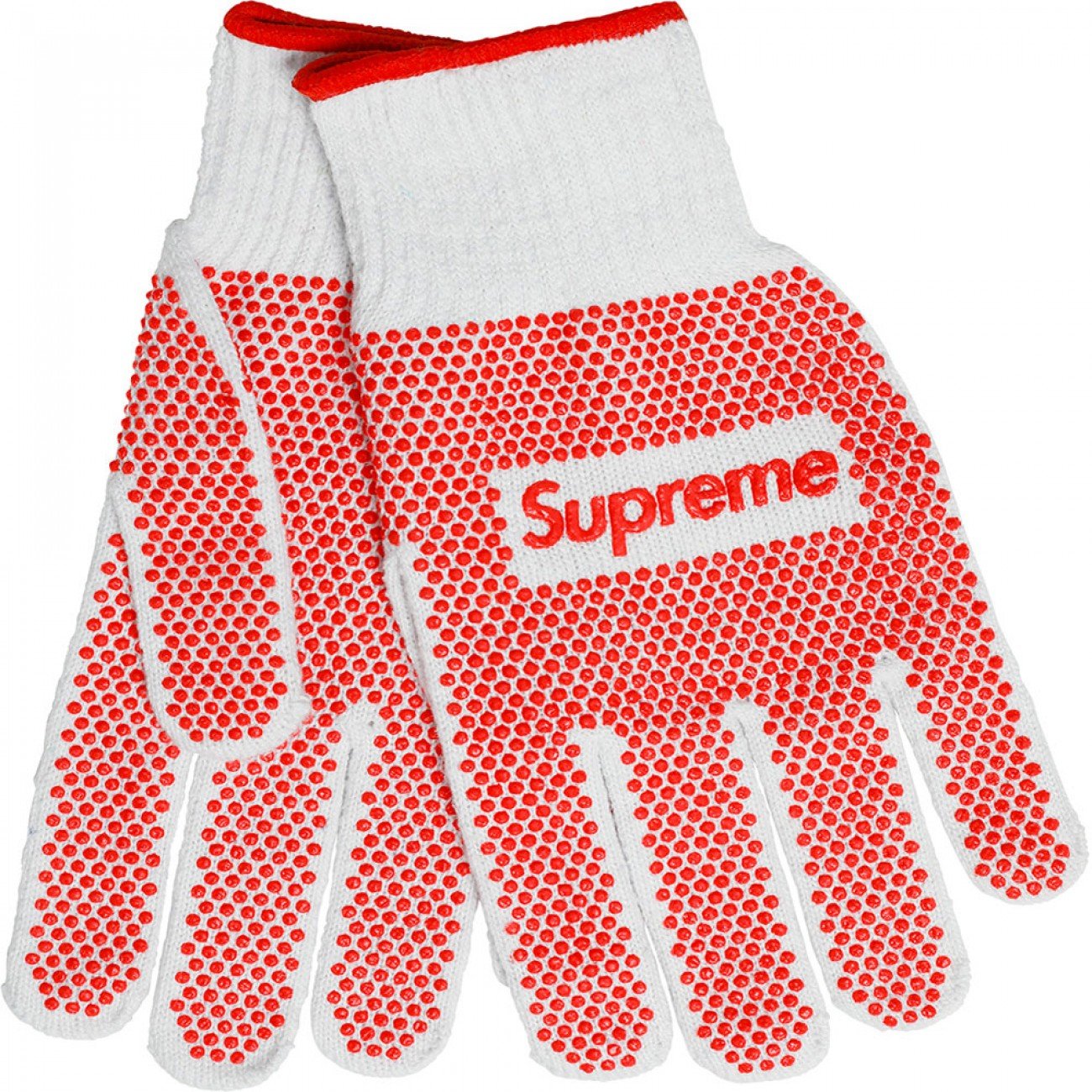 Supreme Grip Work Gloves White