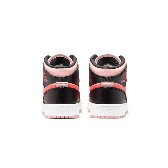 Air Jordan 1 Mid Gs Black Pink Crimson