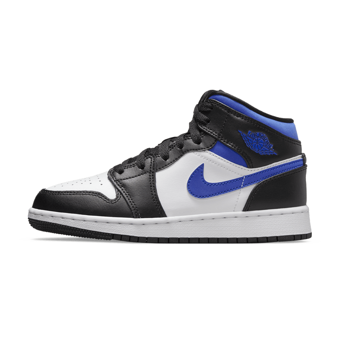 Jordan 1 Mid White Black Royal