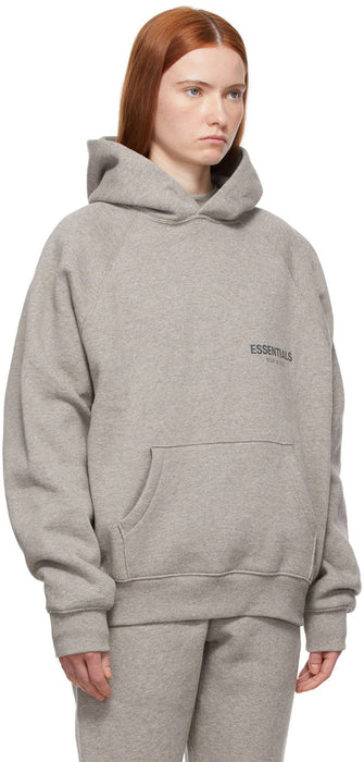 Fear Of God Essentials Heather Oatmeal Core Collection Hoodie