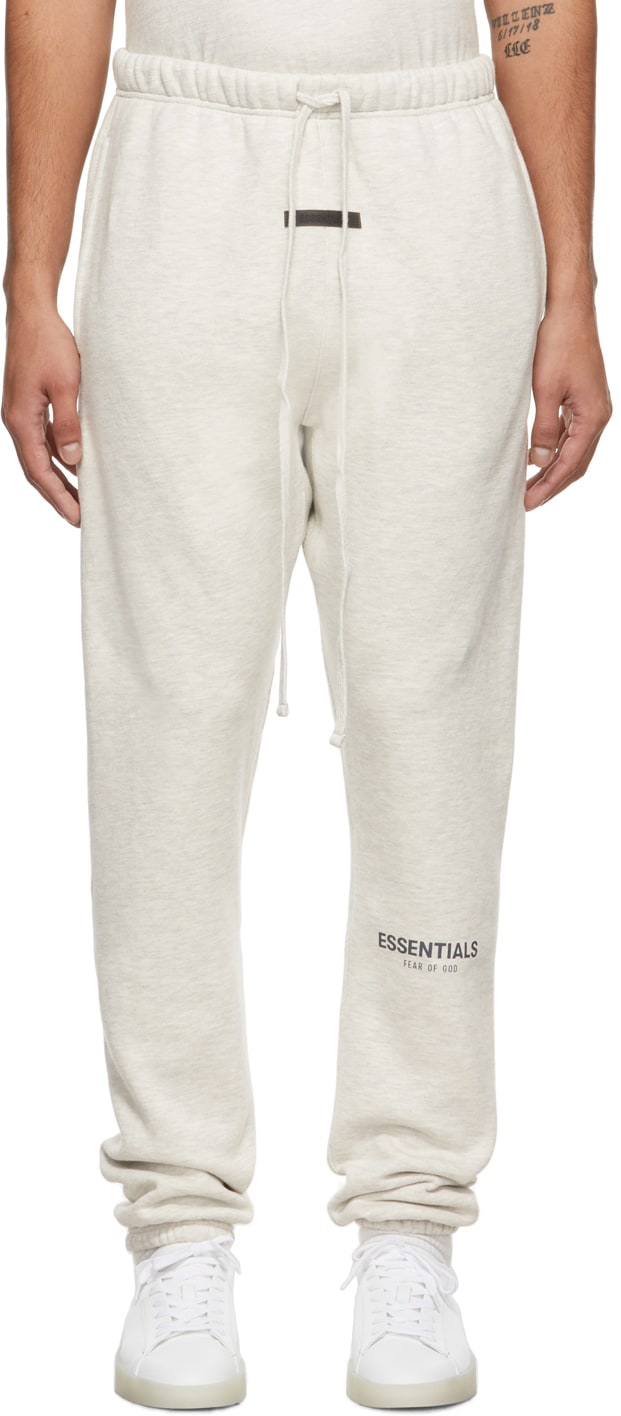 Fear of God ESSENTIALS - Light Heather Oatmeal Sweatpants | Hype