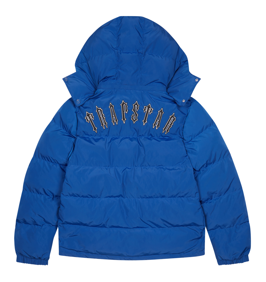 Trapstar Irongate Detachable Hooded Puffer Jacket - Dazzling Blue – CrepsUK