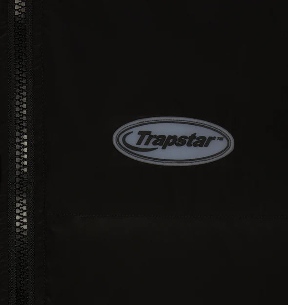 Trapstar Hyperdrive Detachable Hooded Puffer Jacket - Triple Black