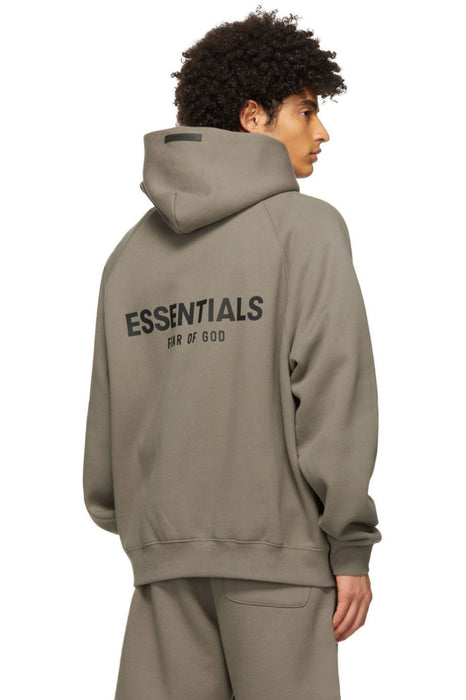 Fear Of God Essentials Taupe Back Logo Hoodie (Ss21)