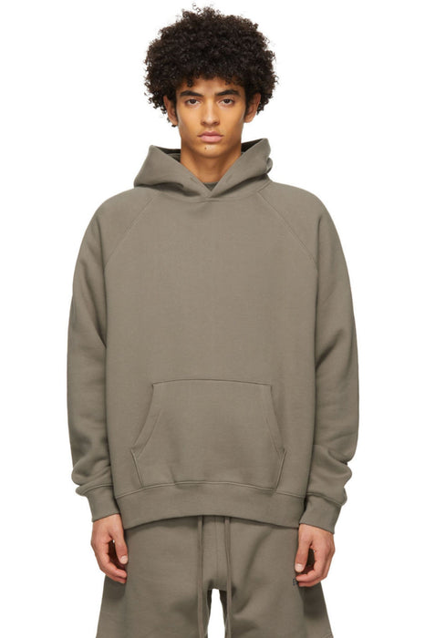 Fear Of God Essentials Taupe Back Logo Hoodie (Ss21)