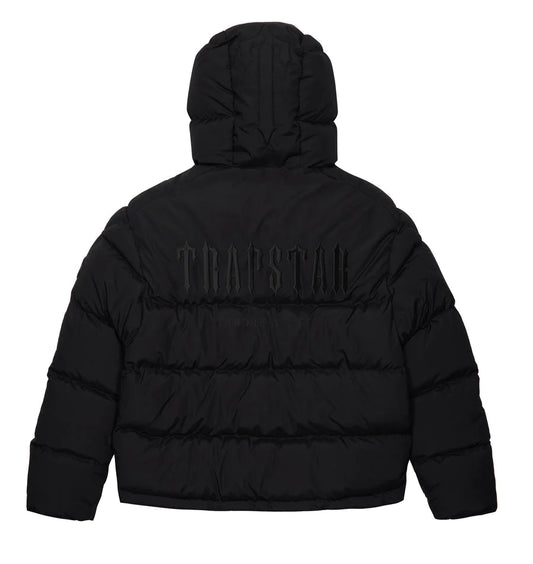 Trapstar Decoded Hooded Puffer Jacket 2.0 - Blackout Edition