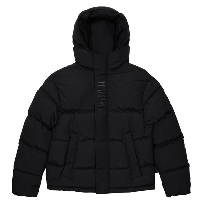 Trapstar Decoded Hooded Puffer Jacket 2.0 - Blackout Edition