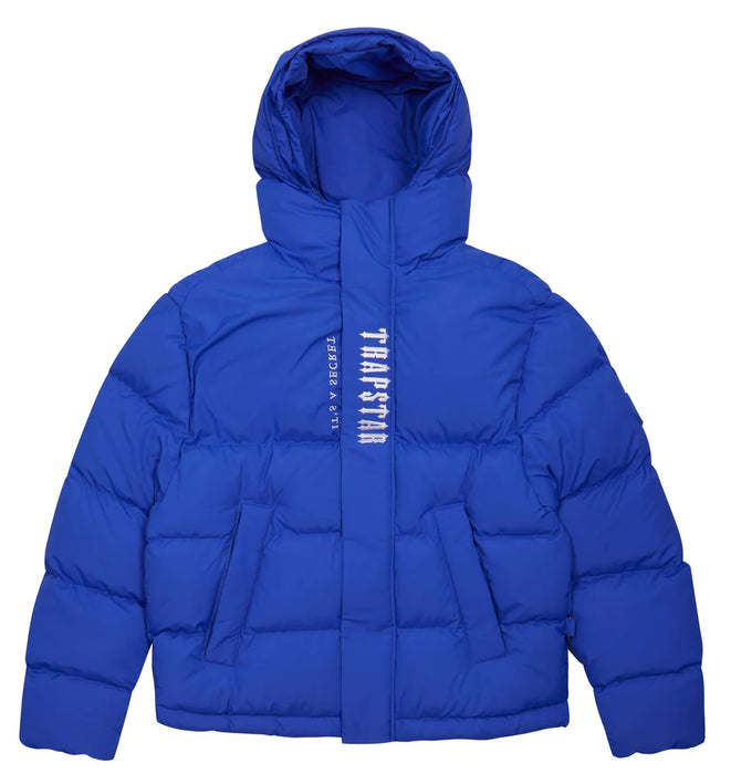 Trapstar Decoded Hooded Puffer Jacket 2.0 - Dazzling Blue