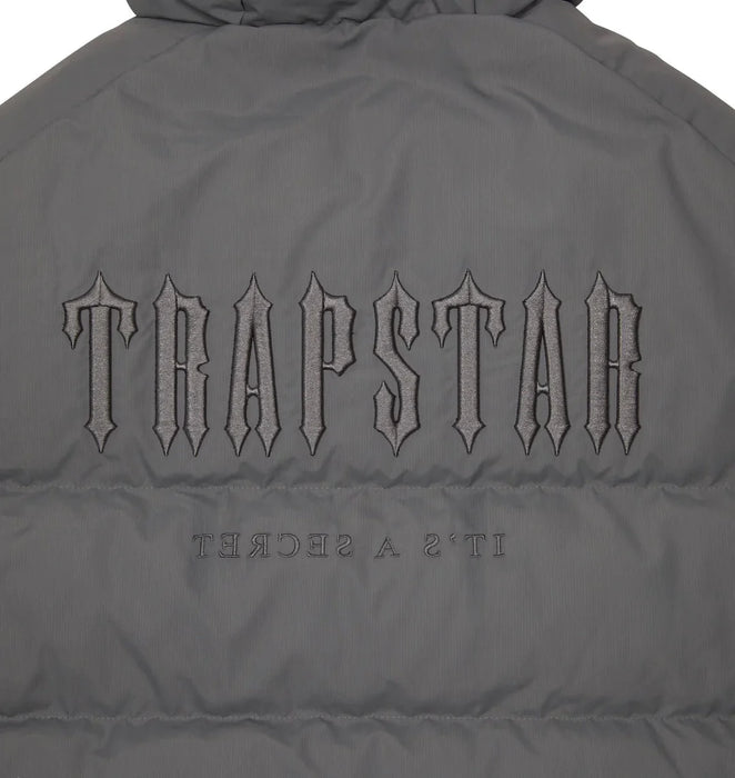 Trapstar Decoded Hooded Puffer Jacket 2.0 - Grey